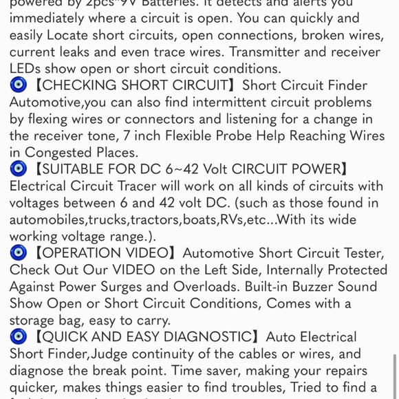 em415Pro Automotive Electrical Open&Short Finder Circuit Tester Tone Generator - Picture 7 of 7